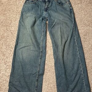 Motel Rocks Denim Low Rise Wide Leg Jeans